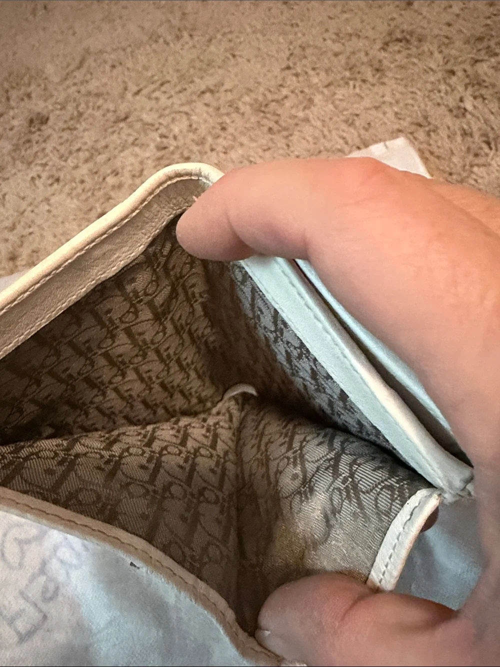 Dior Quilted Cannage Flap Wallet